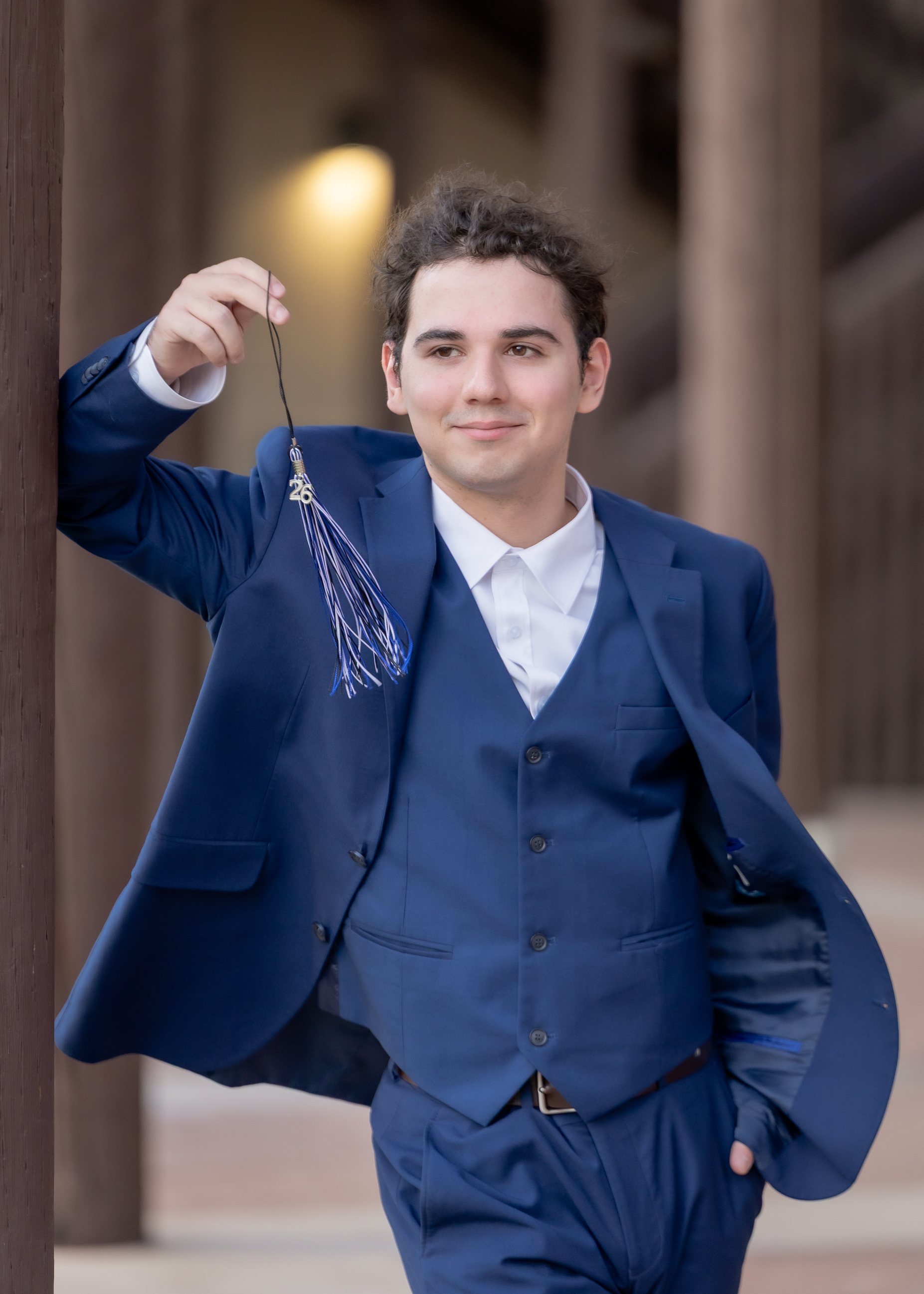 Caleb Graduation portrait by Pak Studios