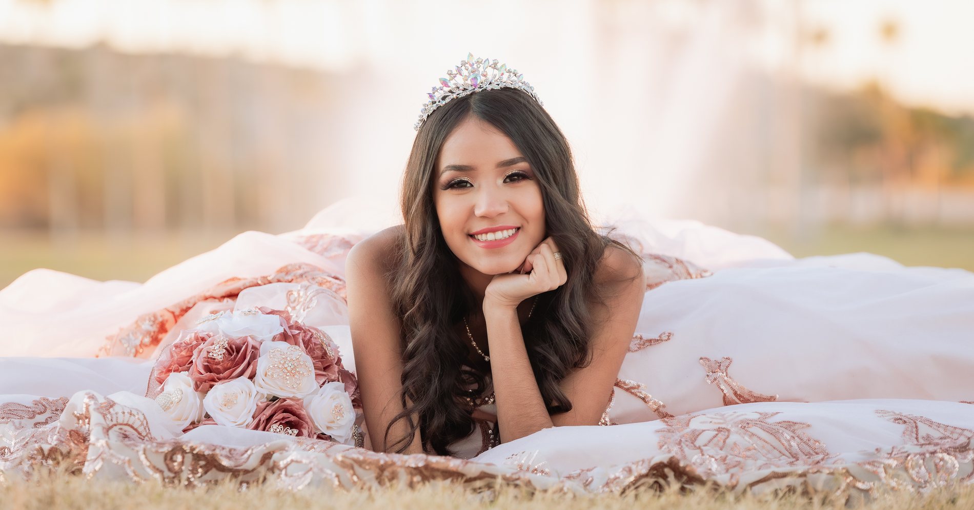 Alecia quinceañera portrait by Pak Studios in Arizona quinceañera portrait session