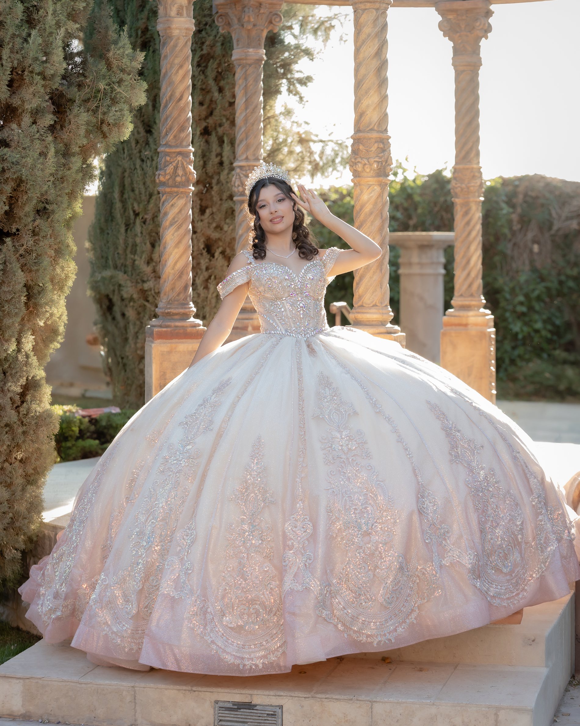 Joscelyn quinceañera portrait by Pak Studios in Arizona quinceañera portrait session