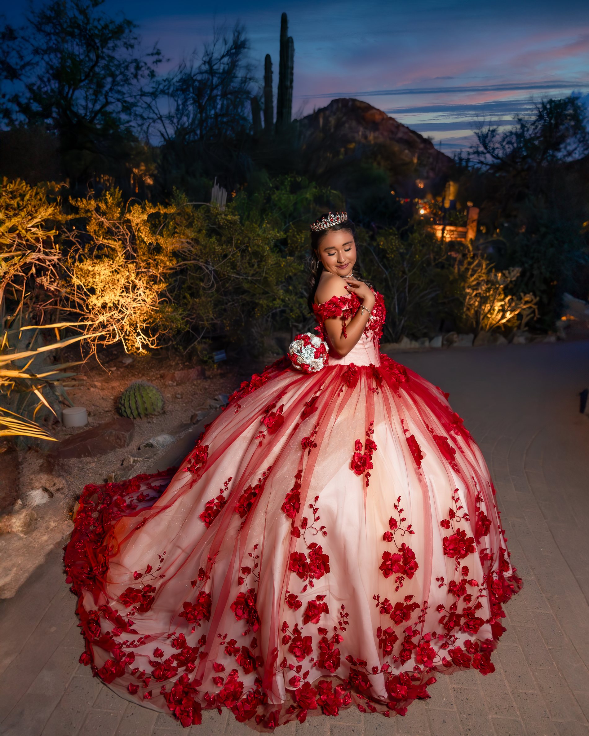 Victoriea quinceañera portrait by Pak Studios in Arizona quinceañera portrait session